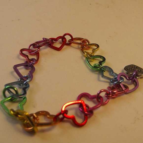 Charm It! Rainbow Hearts Bracelet - Picture 1 of 4